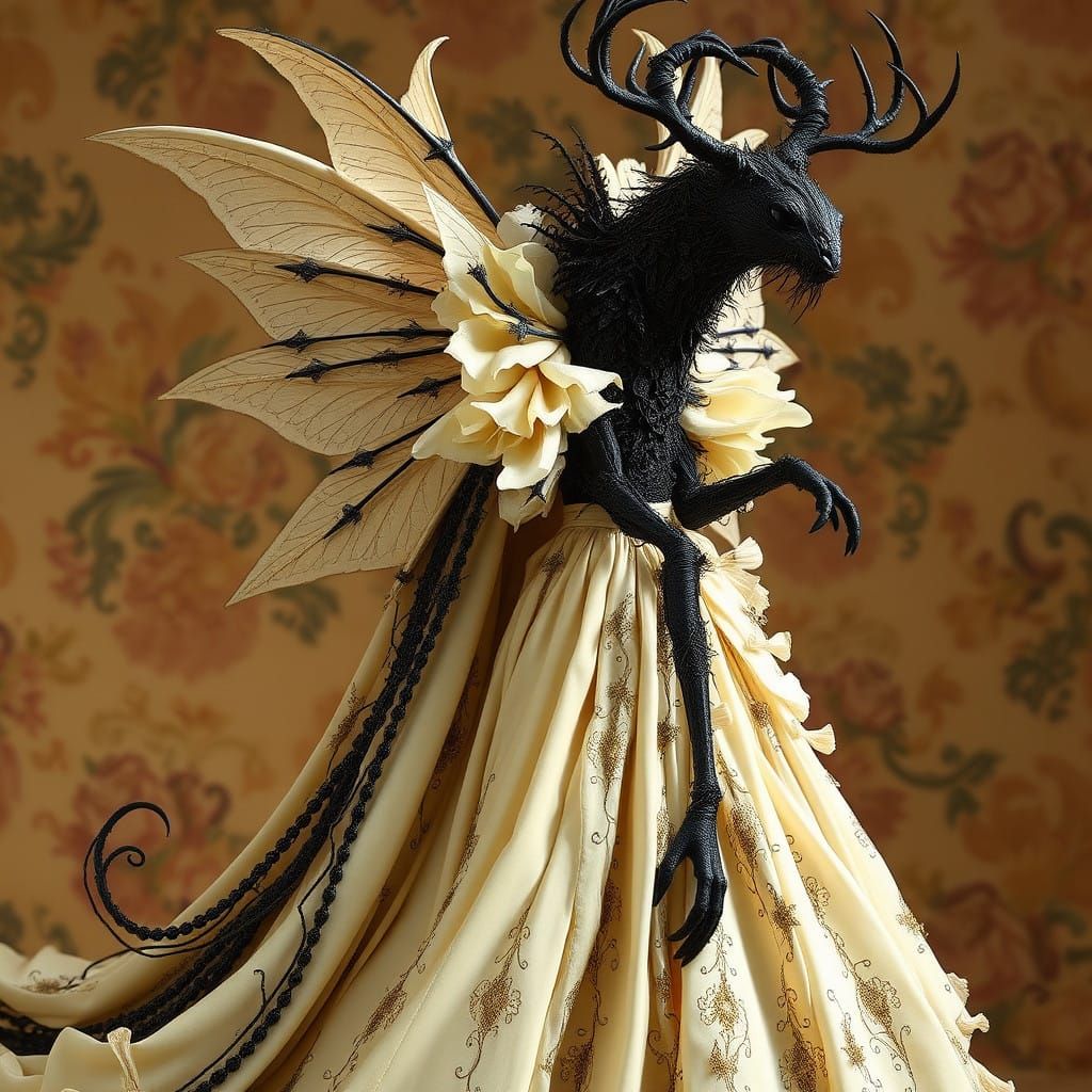 Surreal Creature Unveils Dark Enchanted Castle