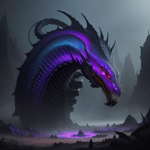 Ouroboros: Serpent Eating Its Tail in Dark Fantasy Art