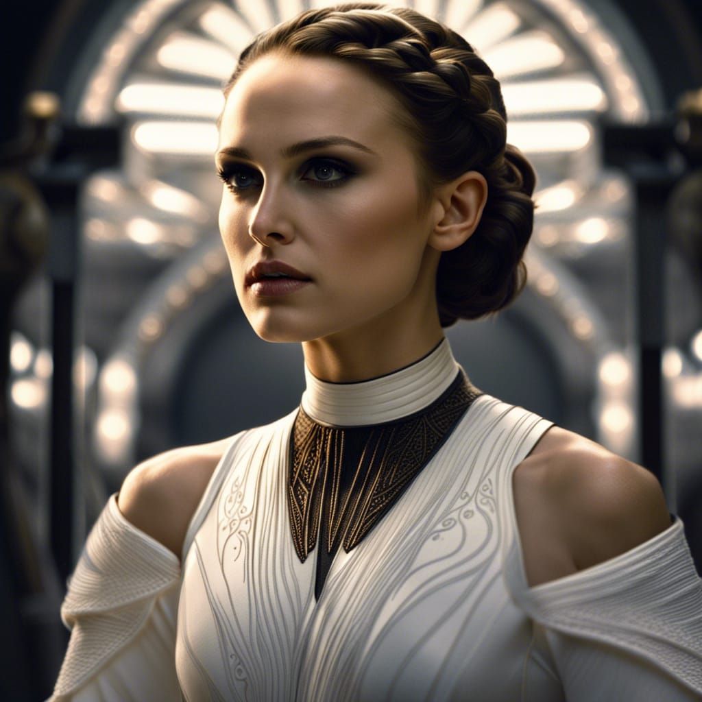Hyperrealistic Padme Amidala Portrait in 8k Resolution