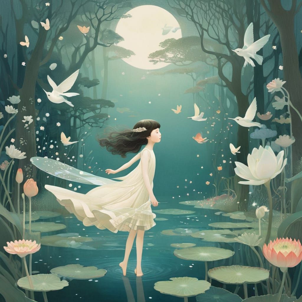 Whimsical Fairies in Enchanted Forest