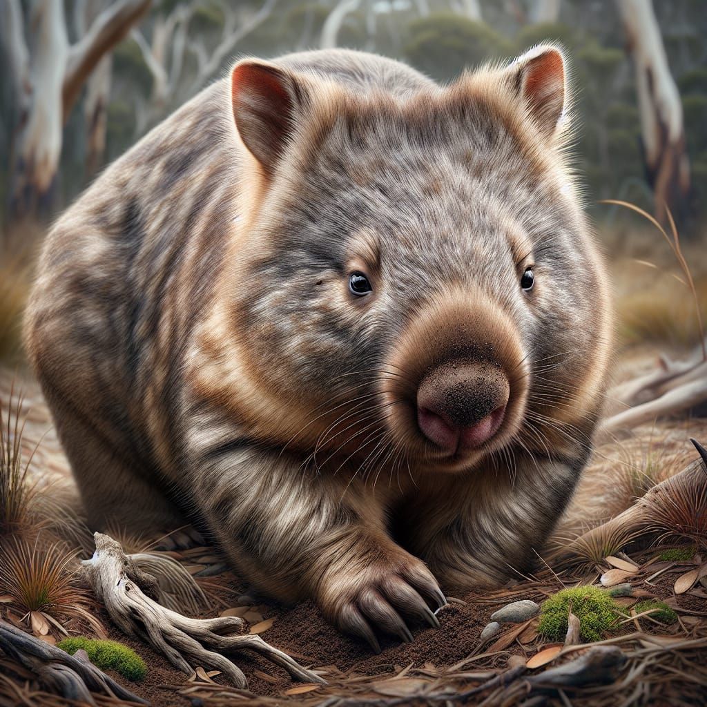 Bare nosed wombat