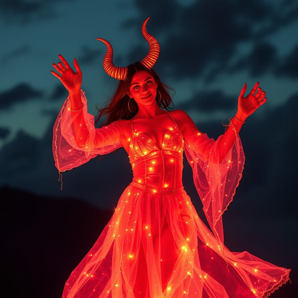 Fiery Demoness Transformation From Celestial Being
