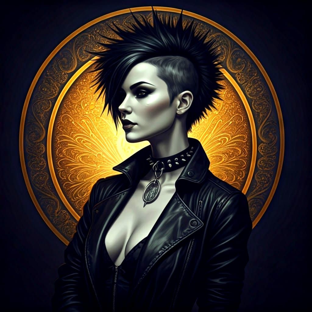 Elegant Art Deco Punk Goddess