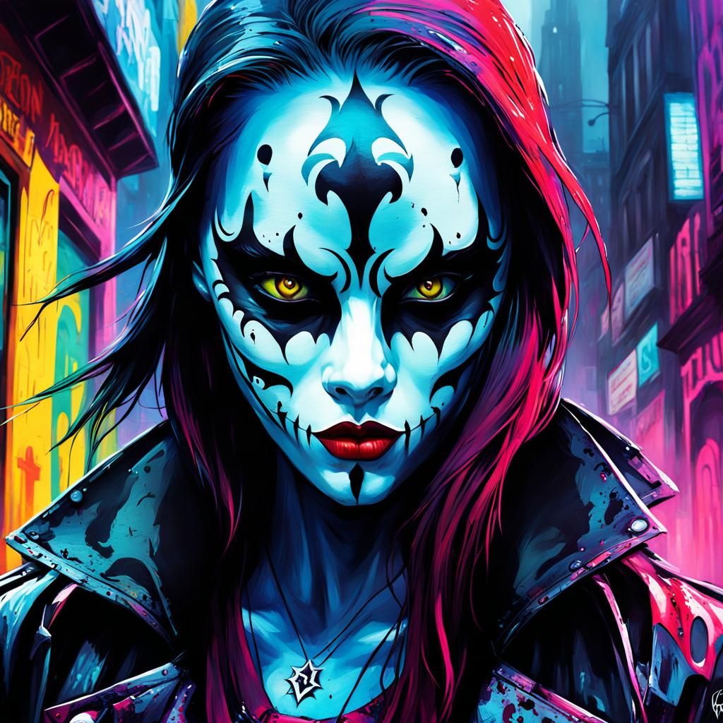 Vampire Bloodlines Ventrue in Graffiti Street Art