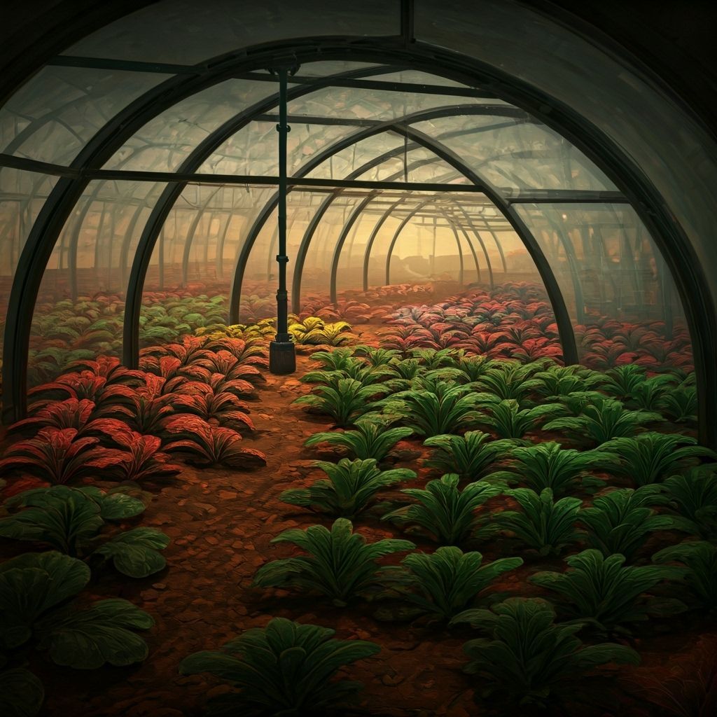 Alien Crops Flourish in Martian Greenhouses