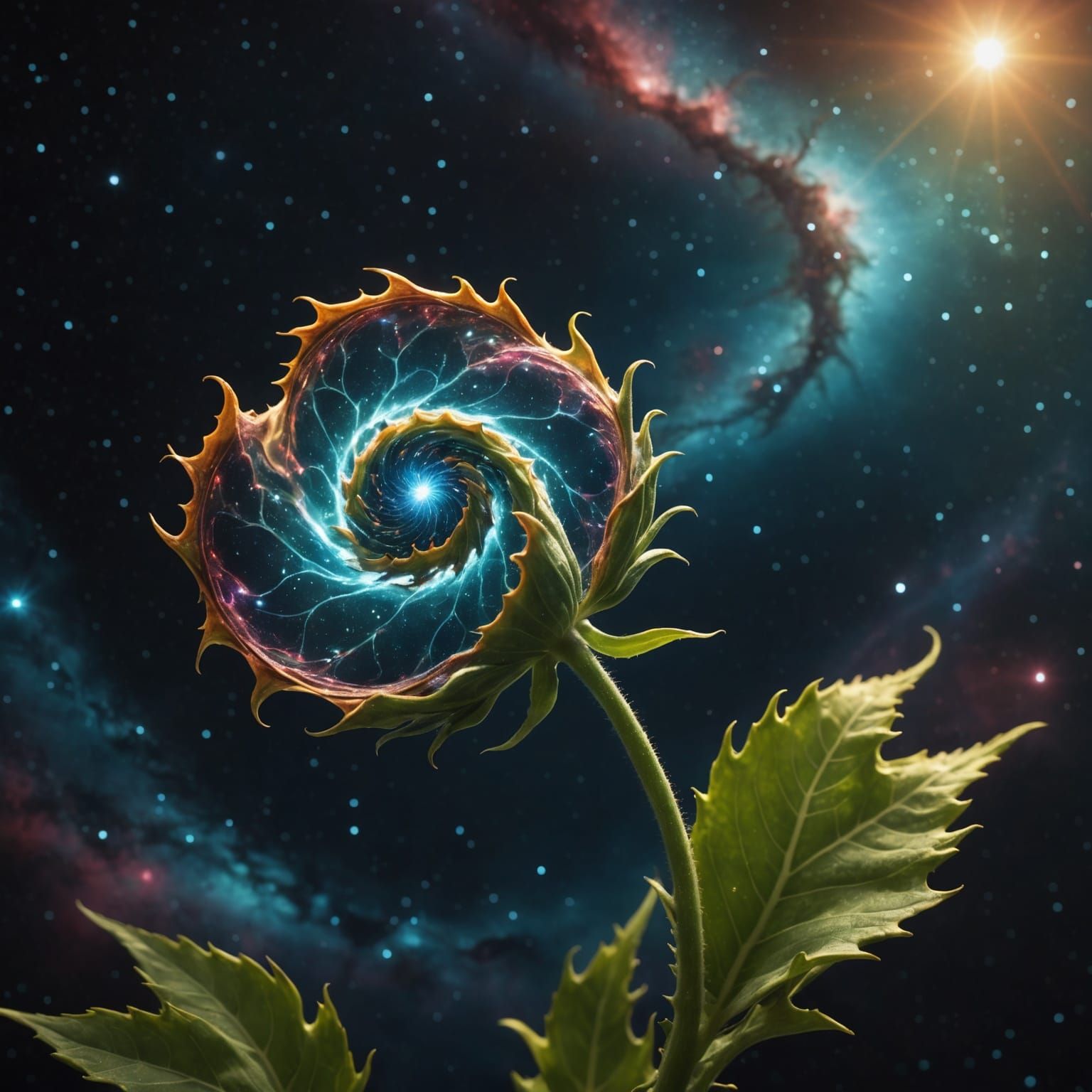 Glowing Seed Creating a New Universe