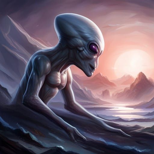 Alien Creature Generated by AI