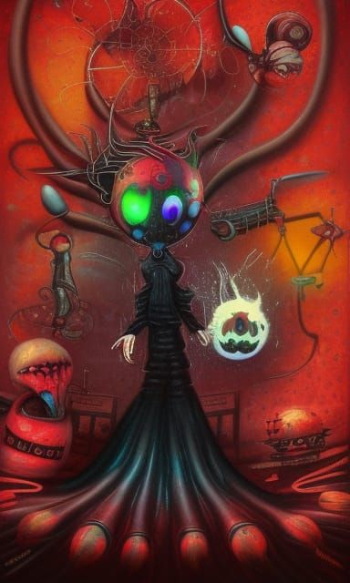 Sci-Fi Horror: Killer Balloon Animals in Vivid Ink