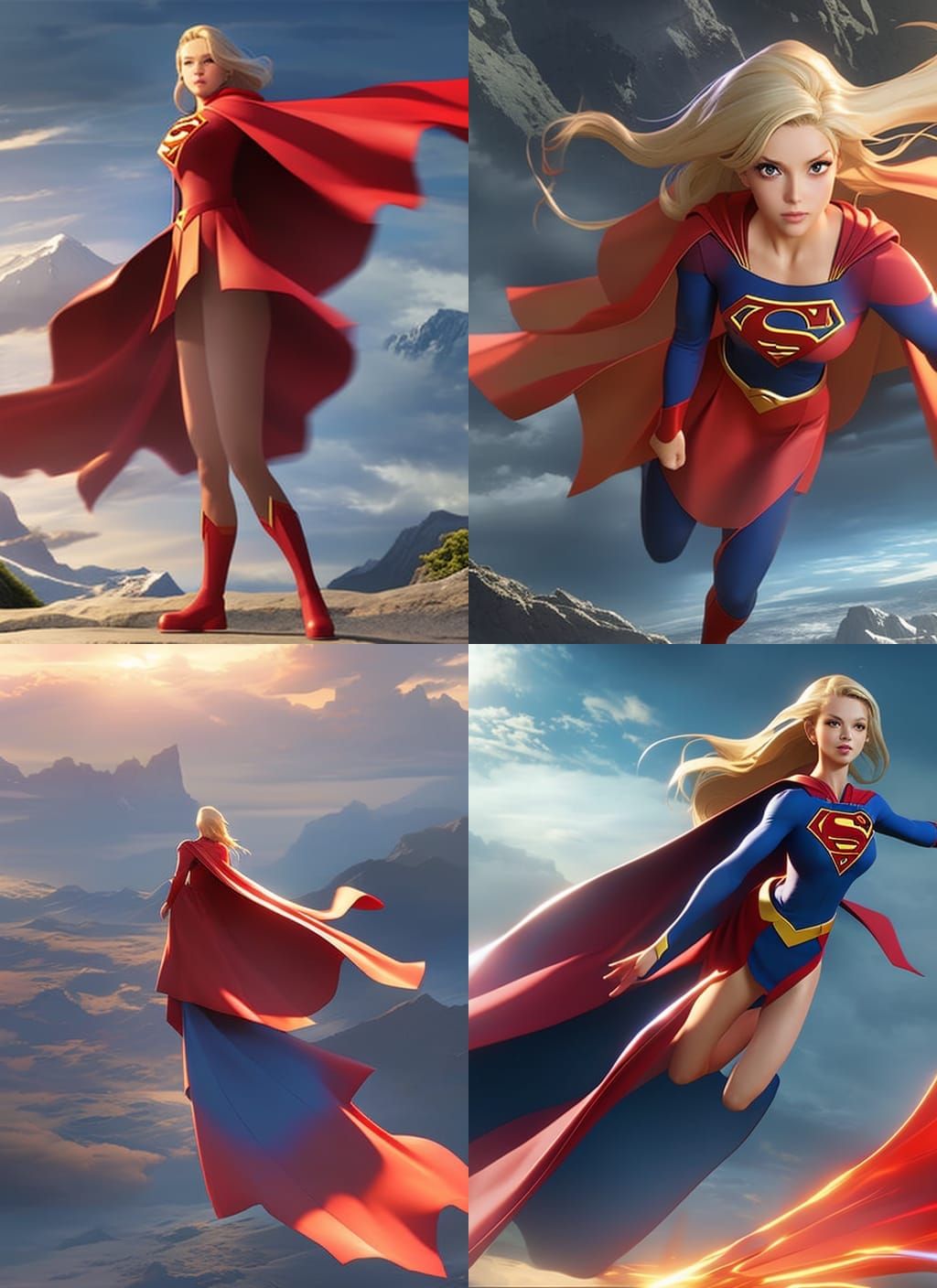 Trisha Paytas as Supergirl in Anime Style