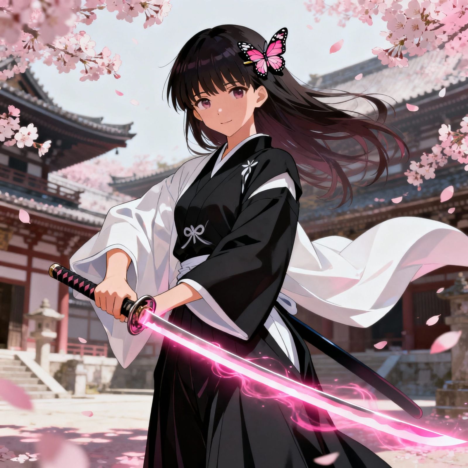 Kanao Tsuyuri as Soul Reaper in Soul Society Courtyard