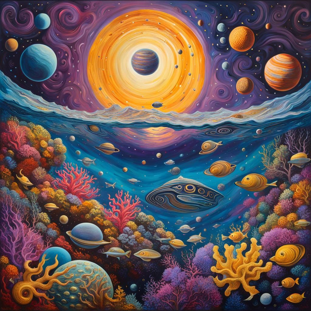 Cosmic Coral Reef: Aquatic Life Among Exoplanets as Impasto ...