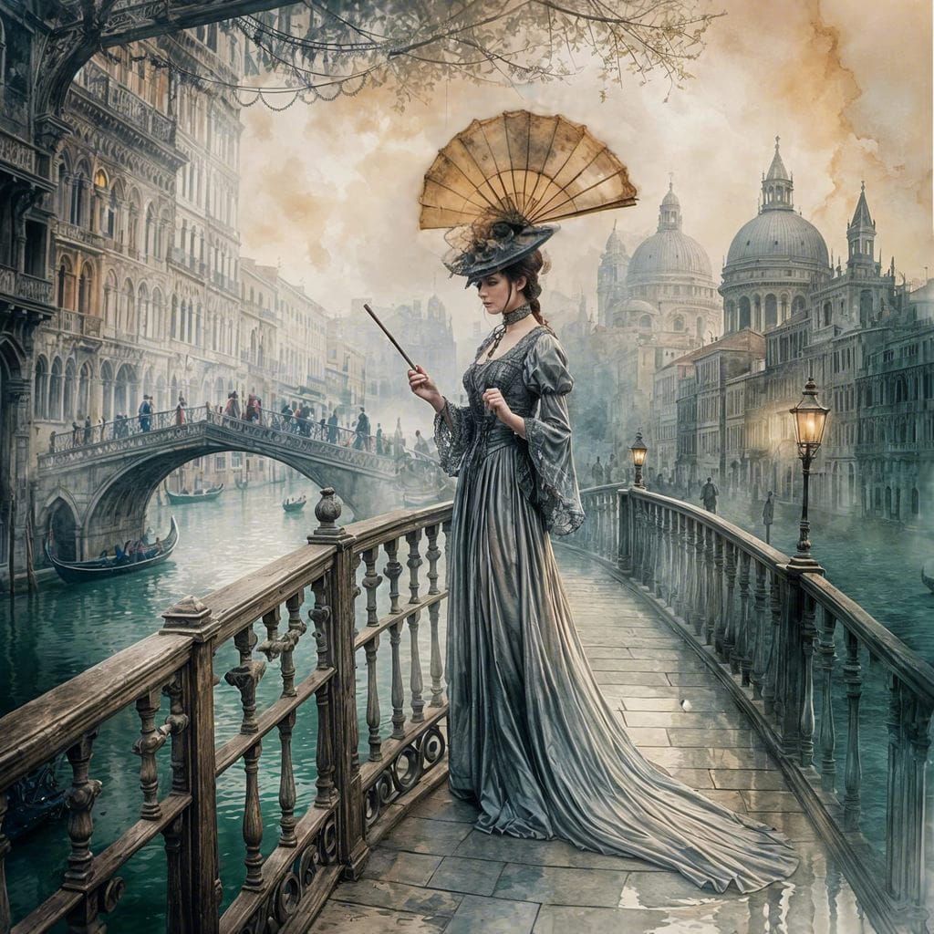 <lora:Dark:1.0>a woman in Victorian-style Maskball attire st...