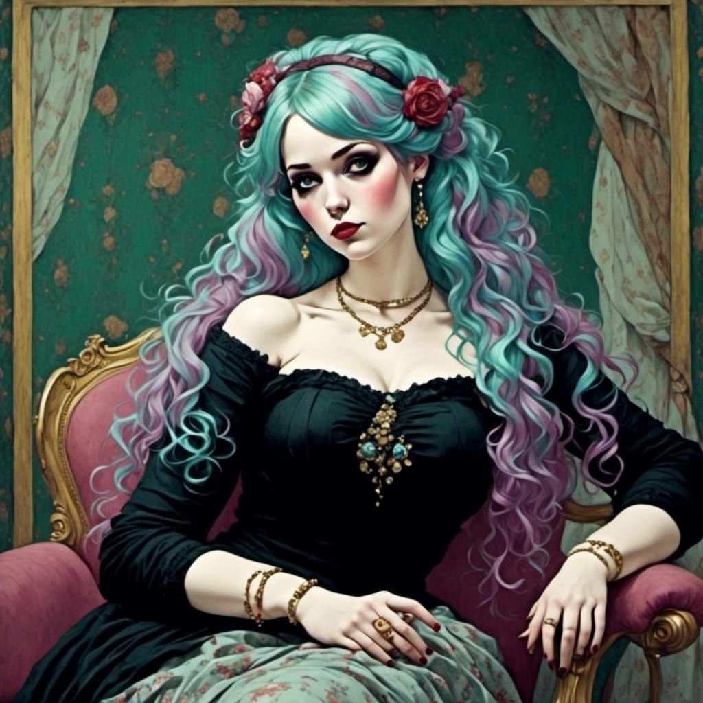 Eclectic Art: Klee, Klimt, Renoir, Botticelli Styles