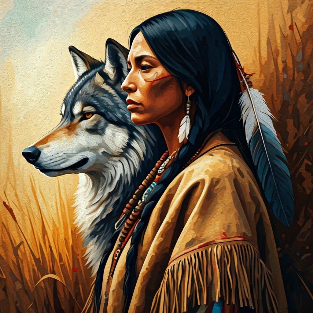 Serene Indian Woman in Majestic Pose