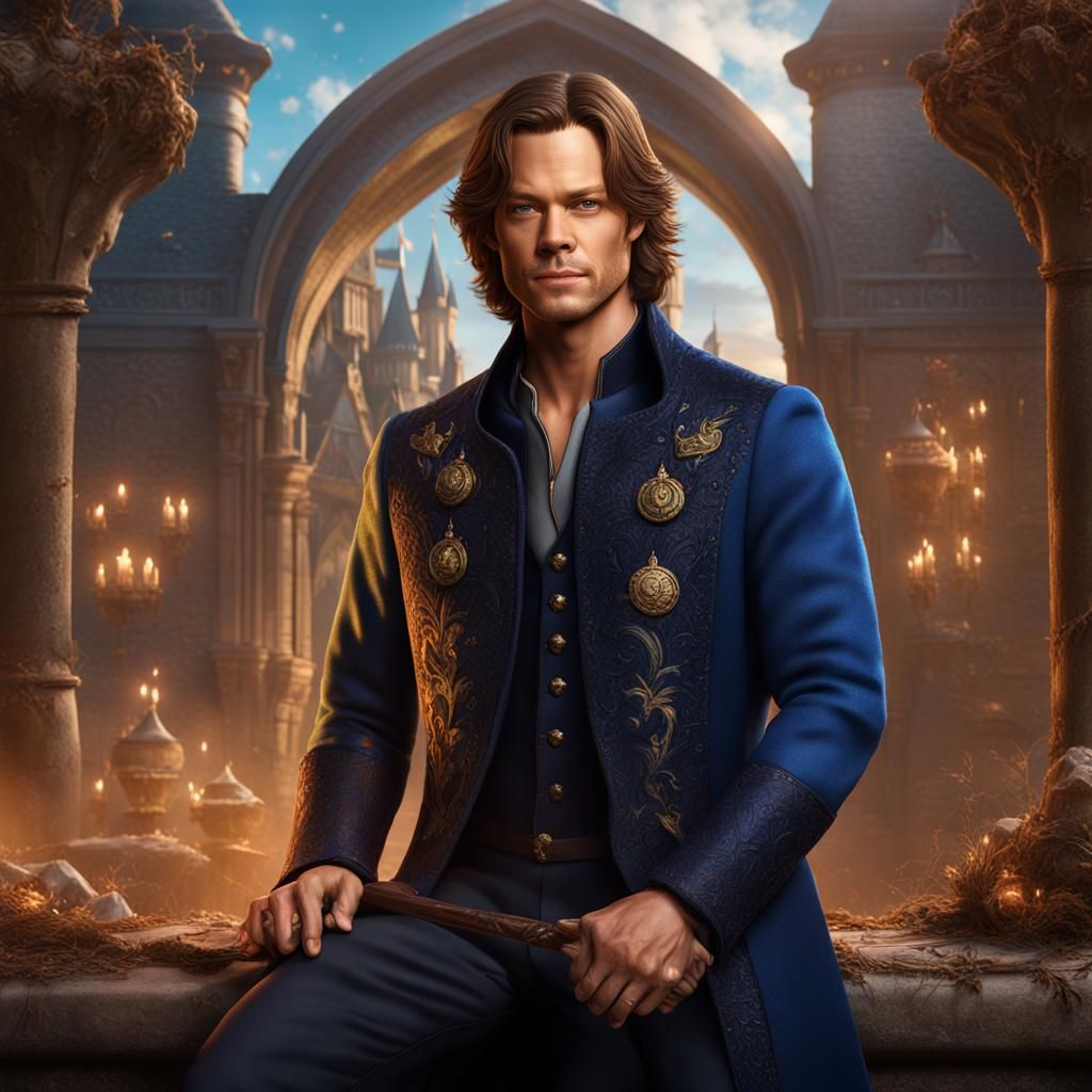 Jared Padalecki as Disney Prince: Hyperrealistic Portrait