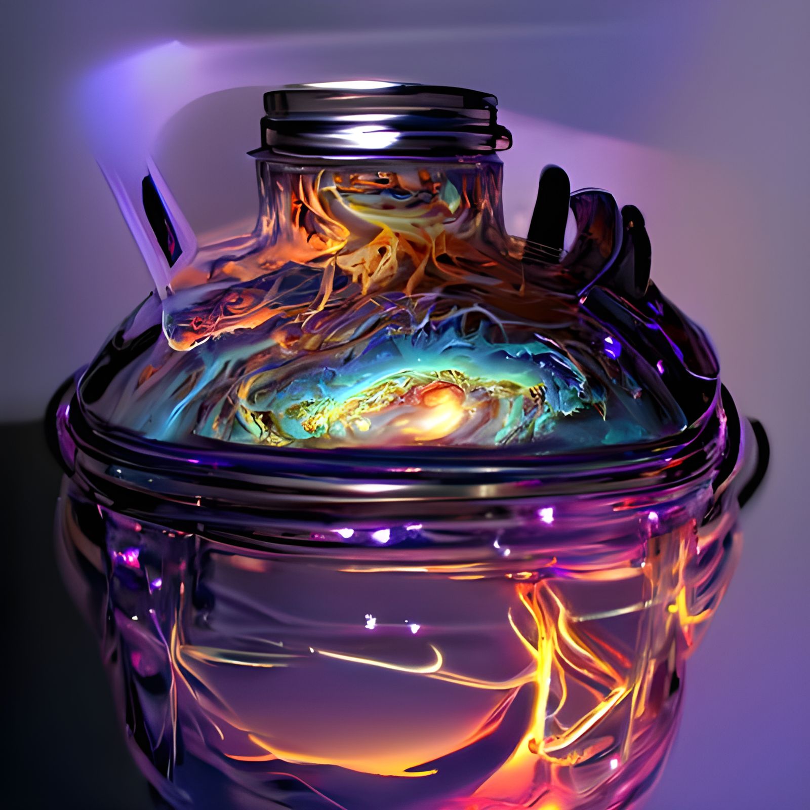 Divine energy trapped in a jar