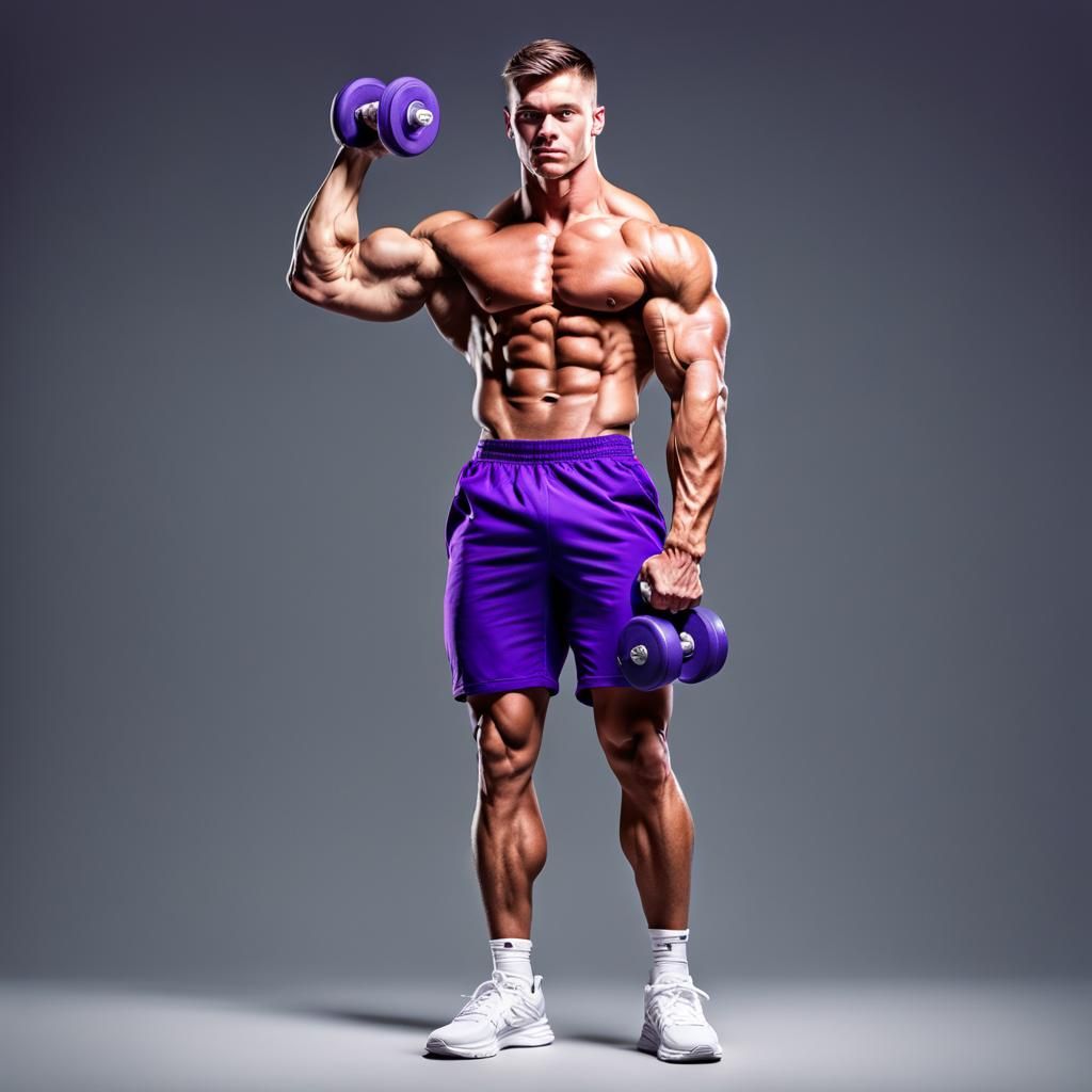 Titan Bodybuilder Portrait in Hyper-Realistic Digital Art