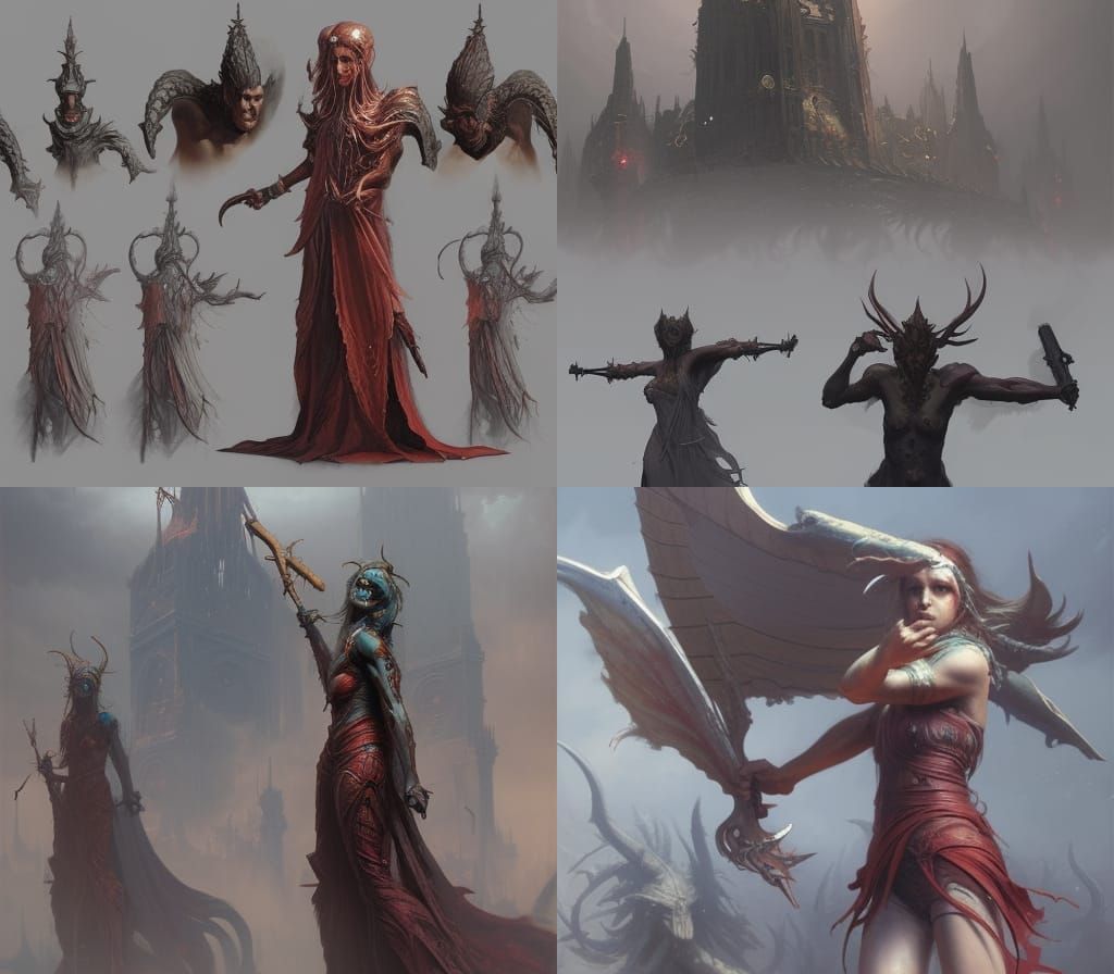 Siren Head Warriors in Hyperdetailed Horror Style