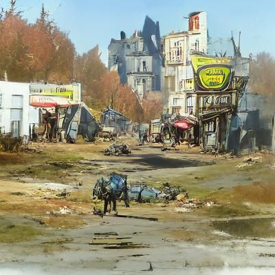 Post-Apocalyptic Landscape Inspired by Fallout