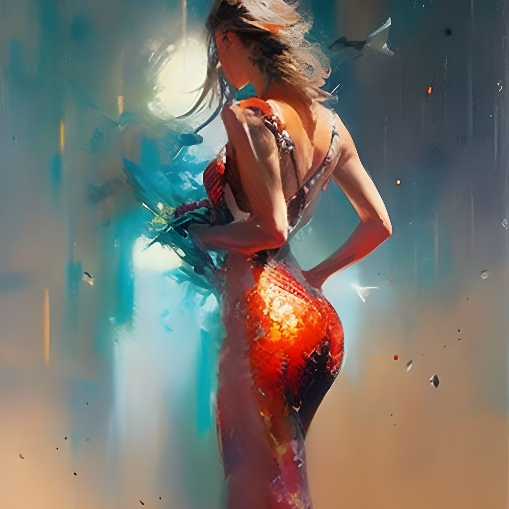 Fantasy Acrylic Painting Inspired by Masters