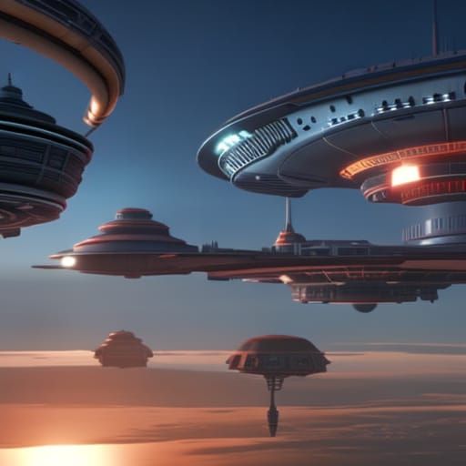 Cloud City Sunset: 3D Cinematic Masterpiece