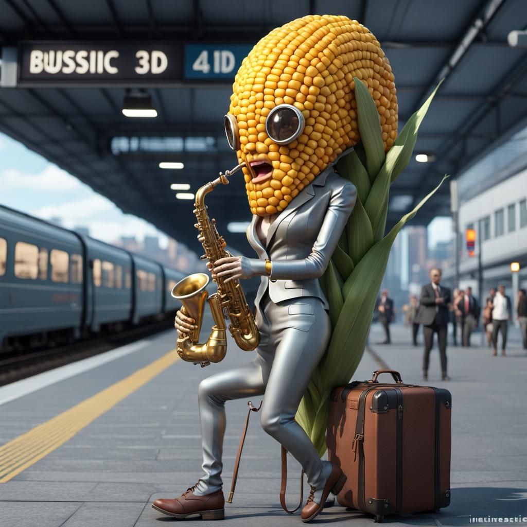 Corn Humanoid Busker