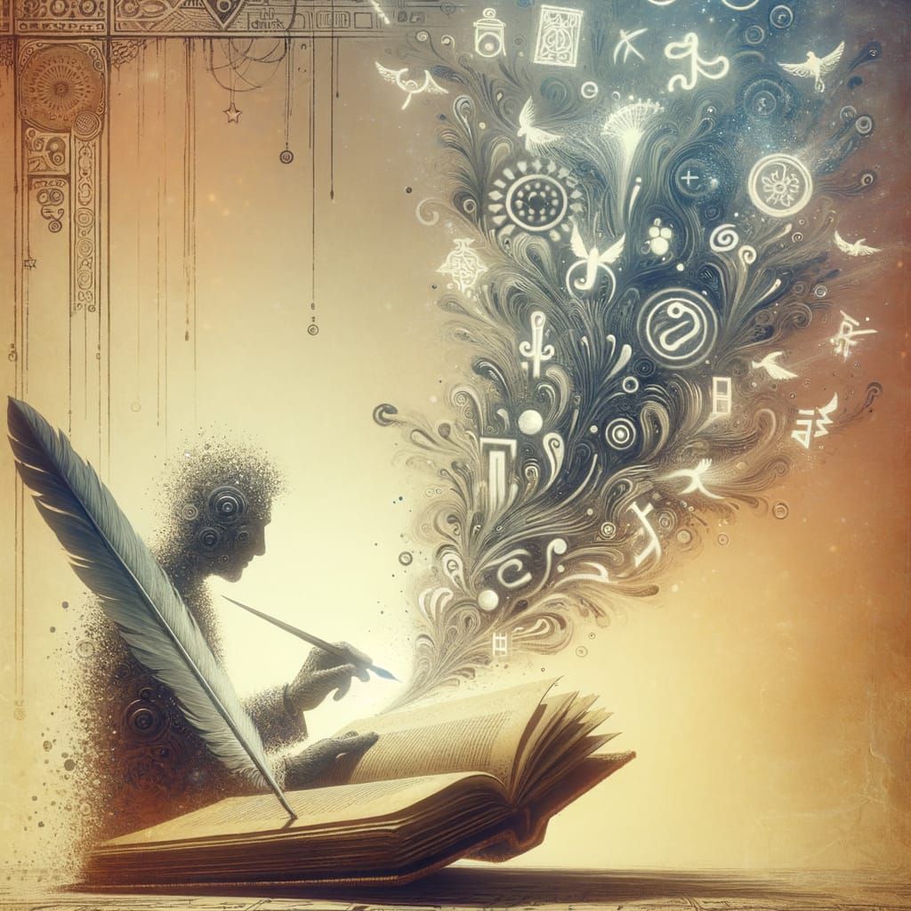 Abstract Vision of Folk Tales and Creative Writing