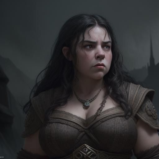 Detailed Digital Matte Painting of a Dwarf