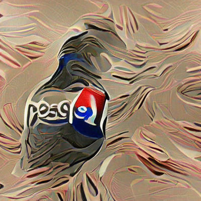 Icy Pepsi Can on Reflective Surface