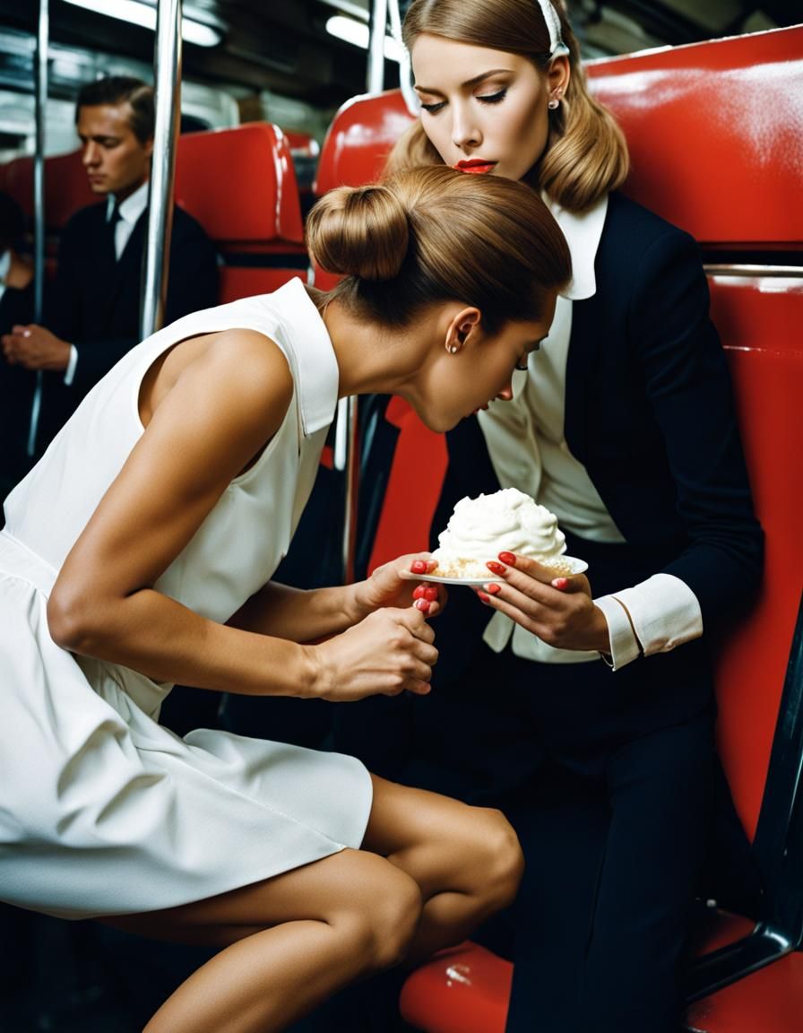 Strange Train Car Encounter with Cream