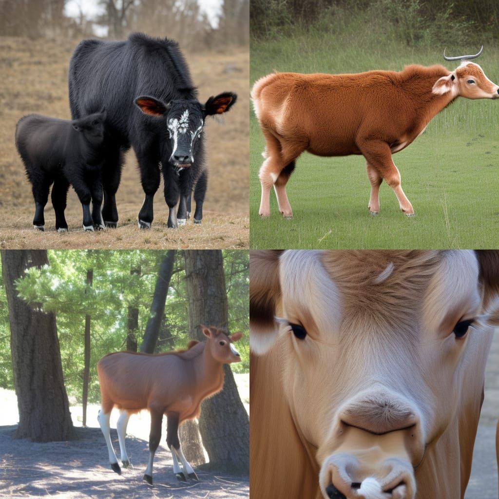 AI Generated Image of a Calf