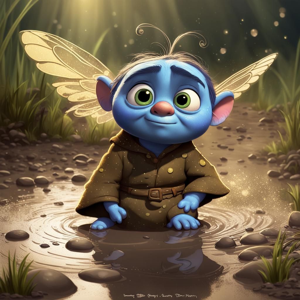 Meet Grumblebum, the cute. Child-like,  perpetually grumpy g...