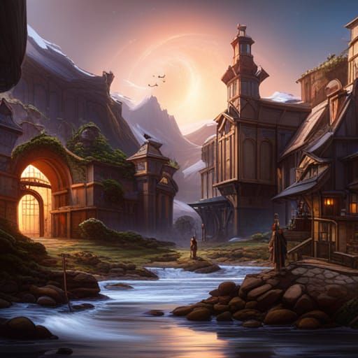 Fantastical Matte Painting of the Word Loser