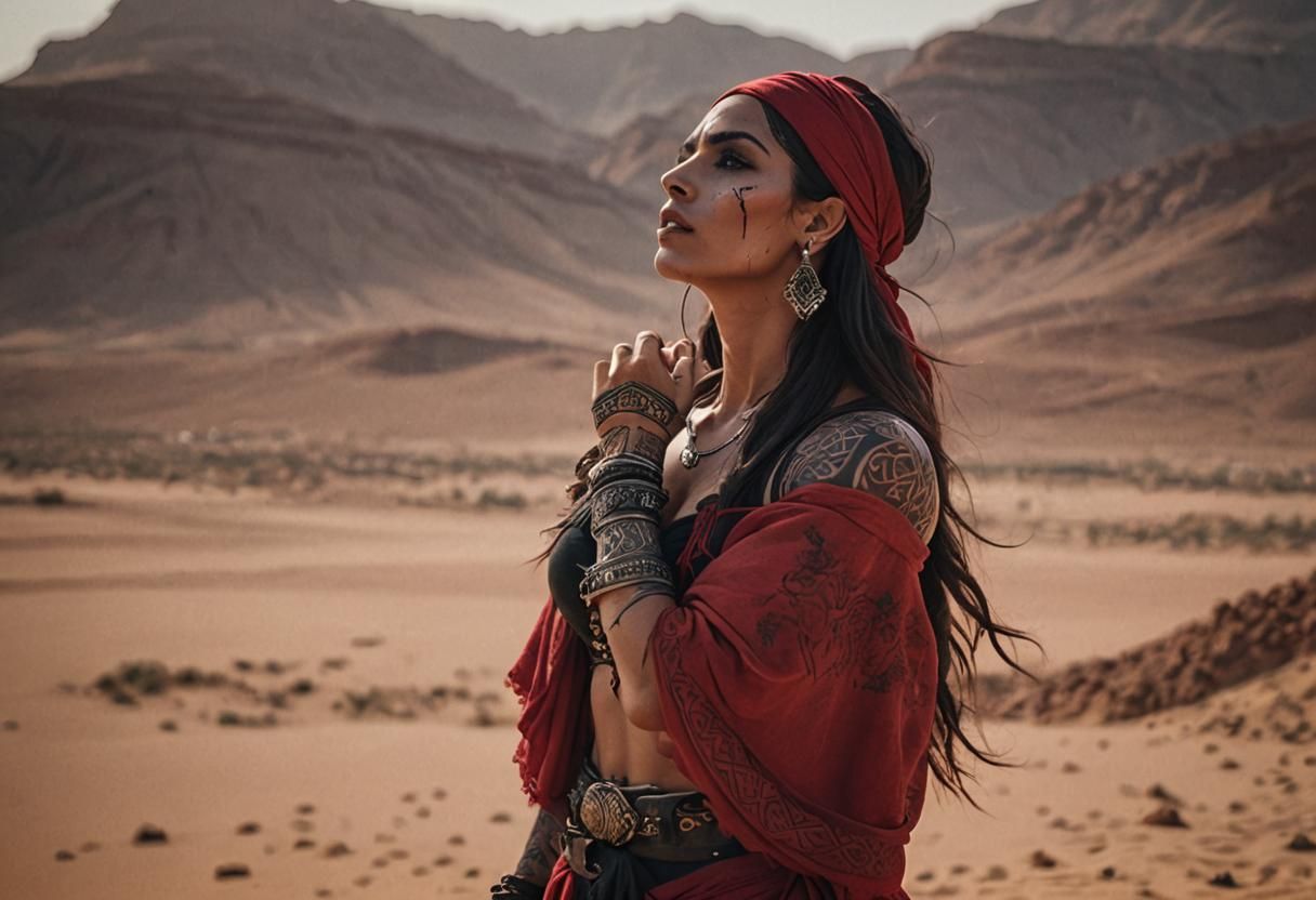 Arabian Assassin in Morocco: Cinematic Still