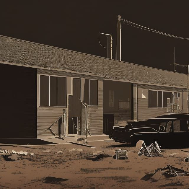 El-Geneina Residents' Plight: Vector Art Illustration