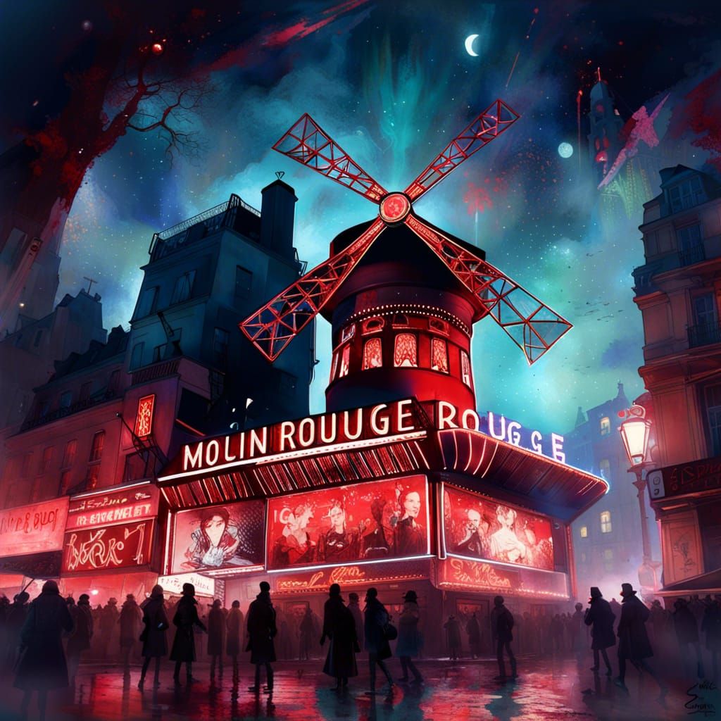 Cyberpunk Moulin Rouge Cabaret, Post-Apocalyptic Paris