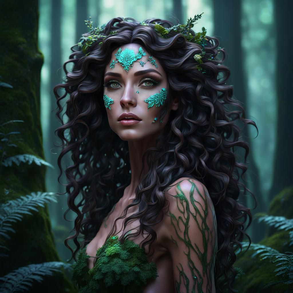 Forest Nymph with Intricate Details