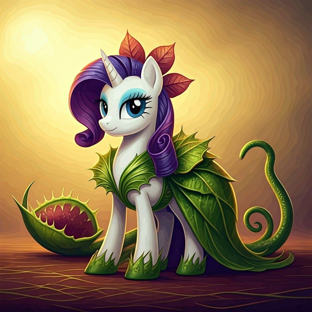 Elegant Rarity in a Venus Flytrap Gown