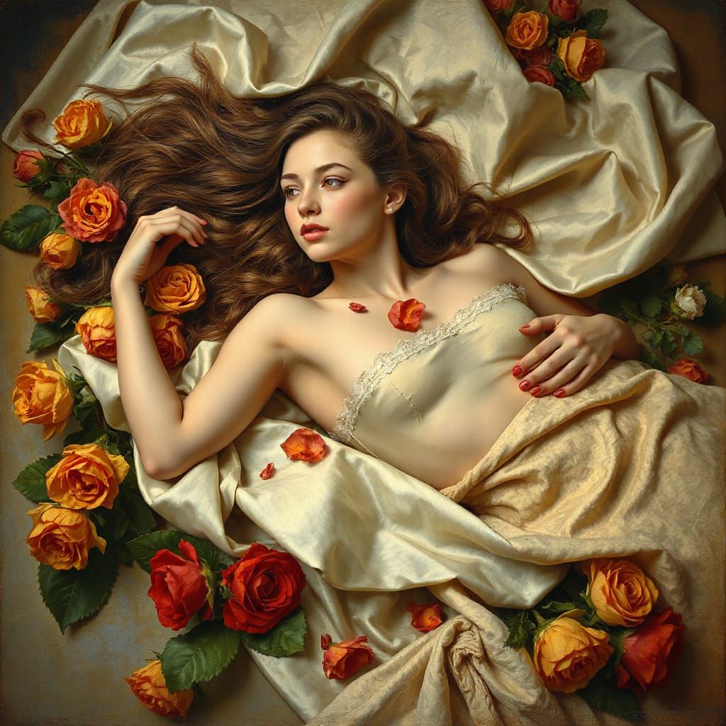 Classical Beauty in a Surrealist Style