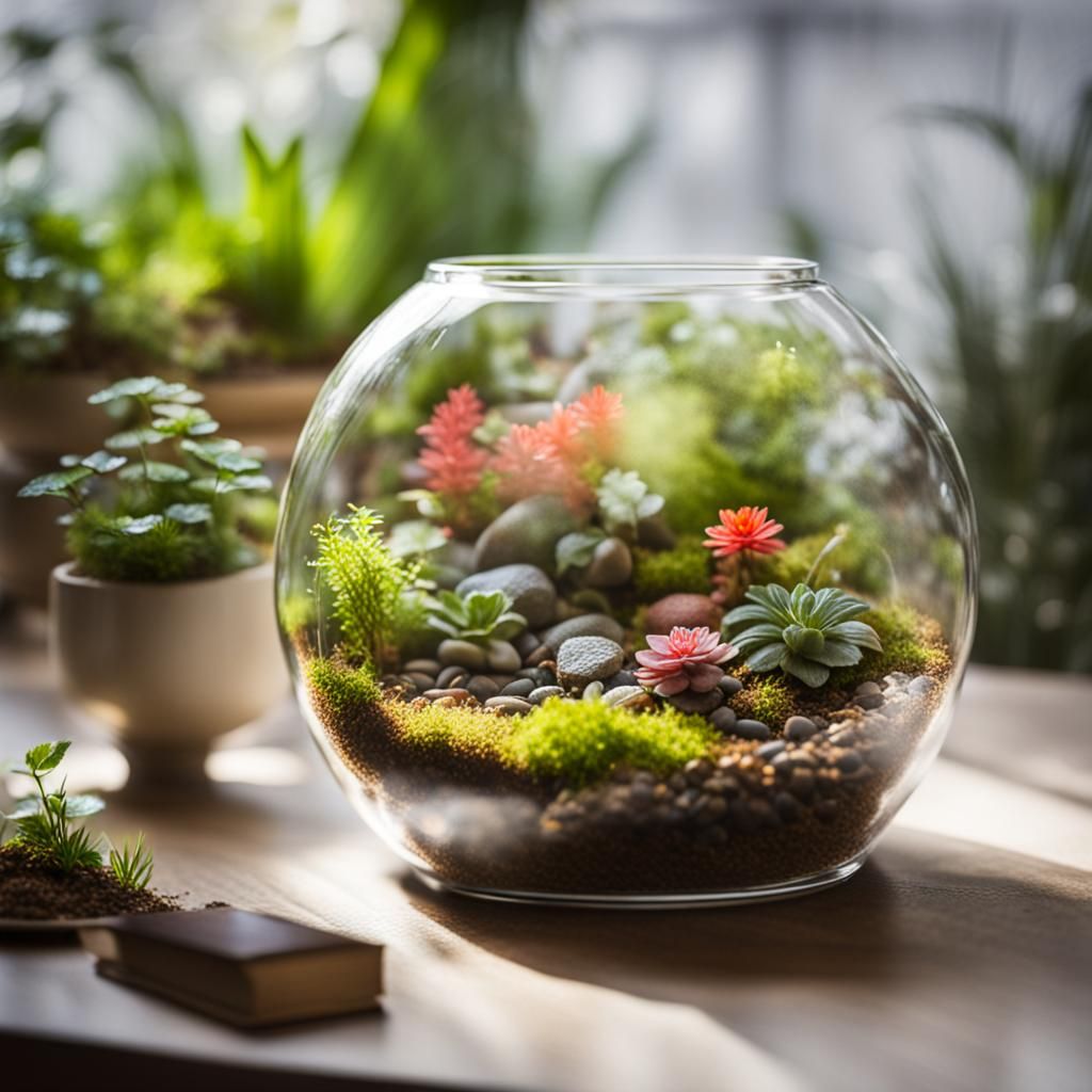 Lush Terrariums in Sharp Focus, Professional Photography
