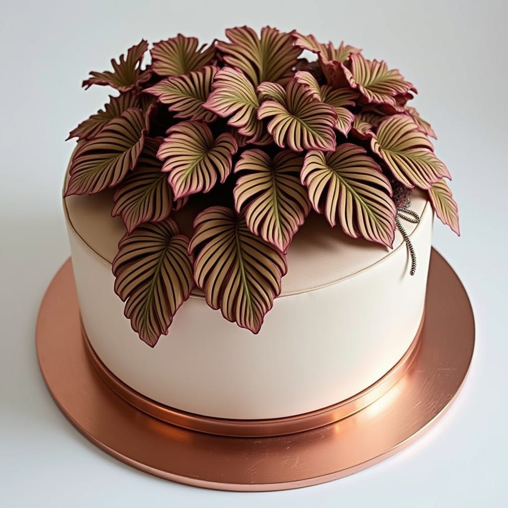 Curvaceous Armchair Grown from Emerald Caladium Leaves in Go...