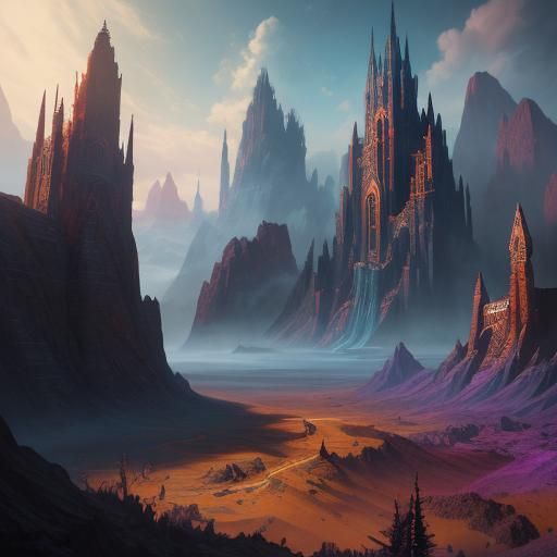 Detailed Matte Painting of a Handsome Man