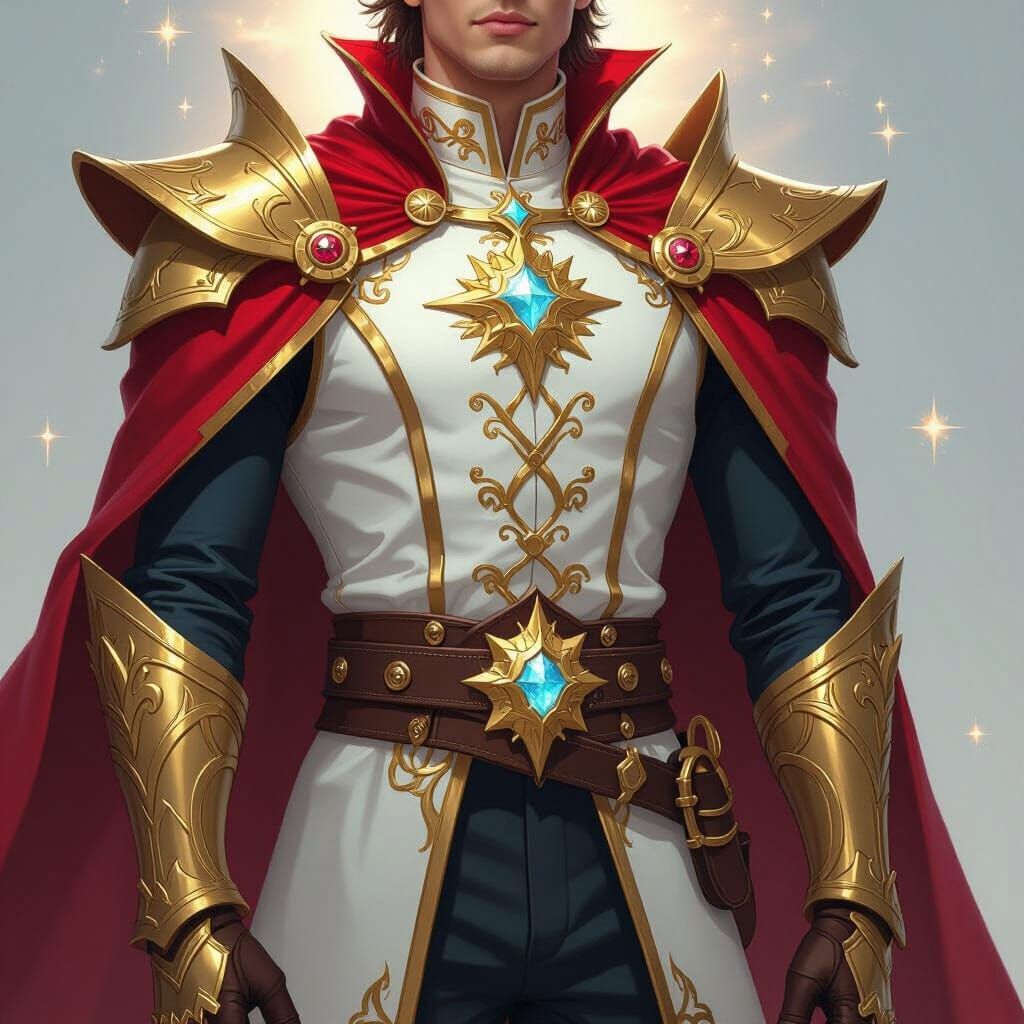 Divine Prince Aurelion Sol Starlight: Ethereal Portrait