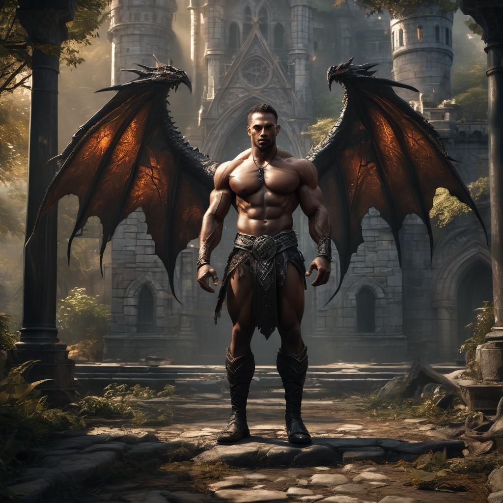 A cinematic photo of a dark fantasy illustration of a hyper-...