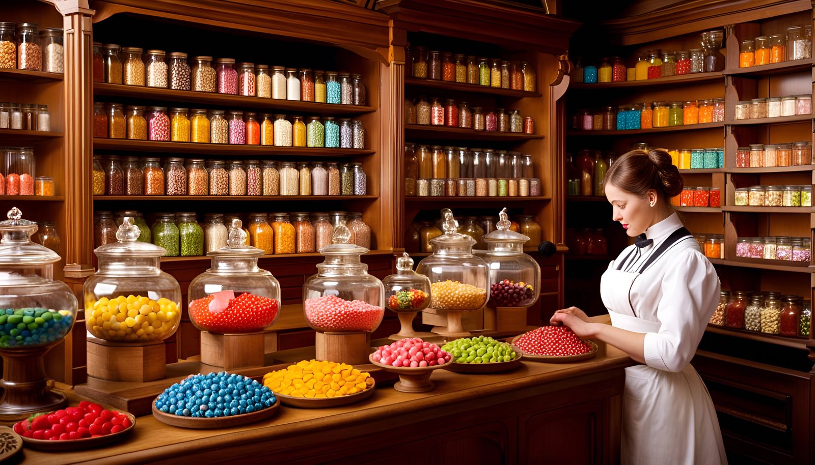 Old fashioned Victorian sweet shop.