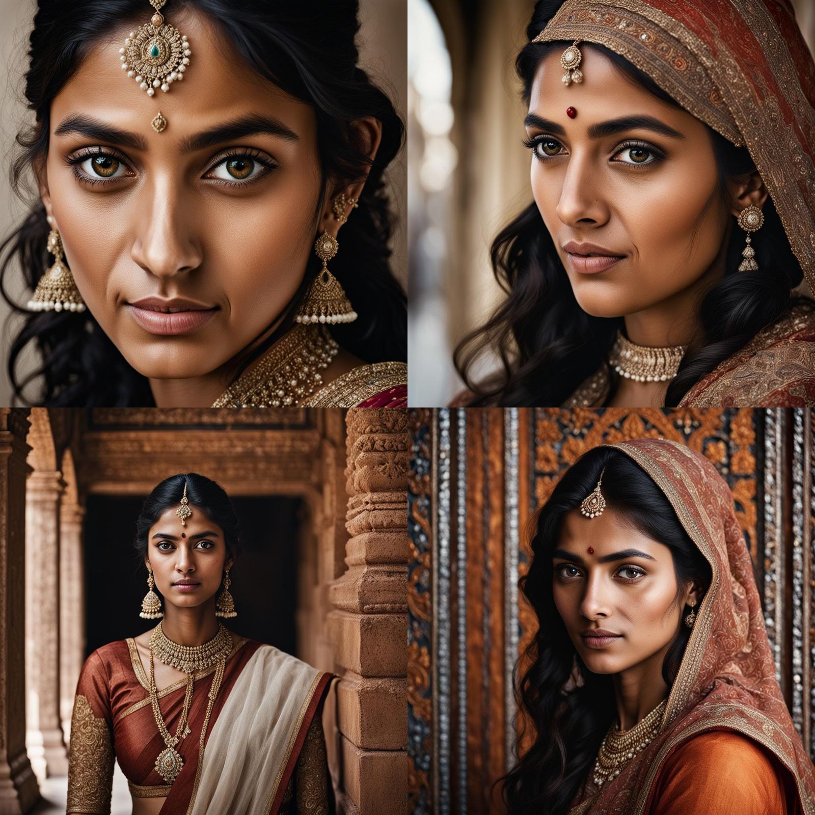 Professional Portrait of British-Indian Woman in Studio