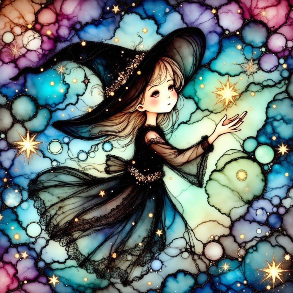 <lora:Alcohol Ink Splash:1.0> stained glass alcohol ink spla...