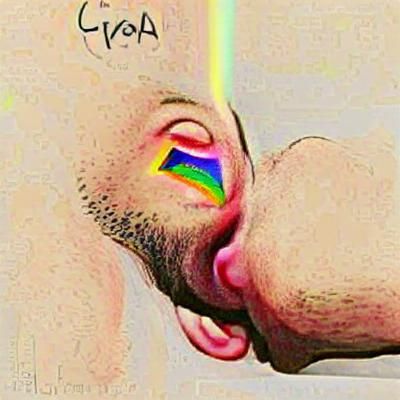 Rainbow Flag Waving in the Sky