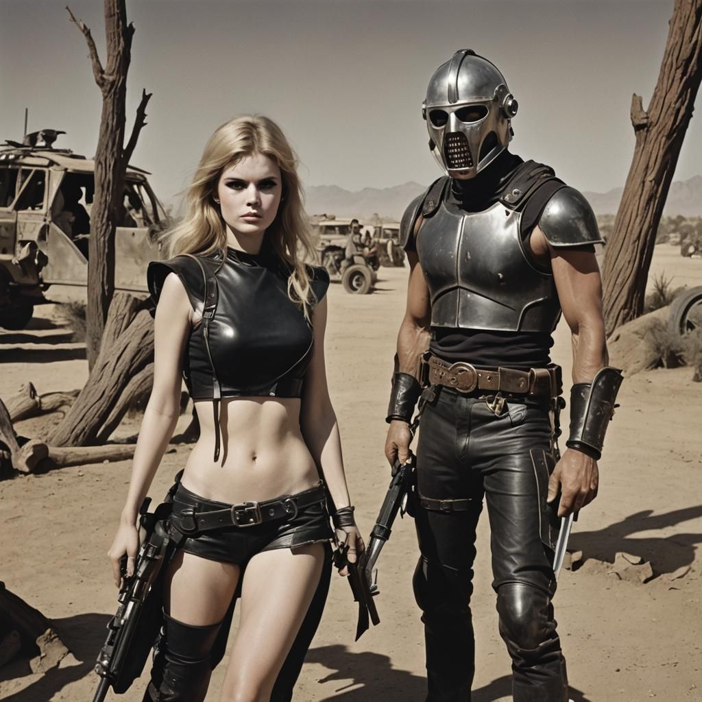 Mad Max Mercenary Holding Starlight in Provocateur Lingerie