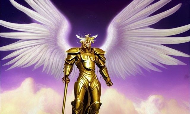 Cosmic Angel Portrait in Hyperdetailed Digital Art